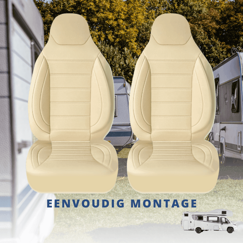 Camper seat covers for Fiat Ducato X290 | With armrest covers | Set of 2 | CBS Series 12