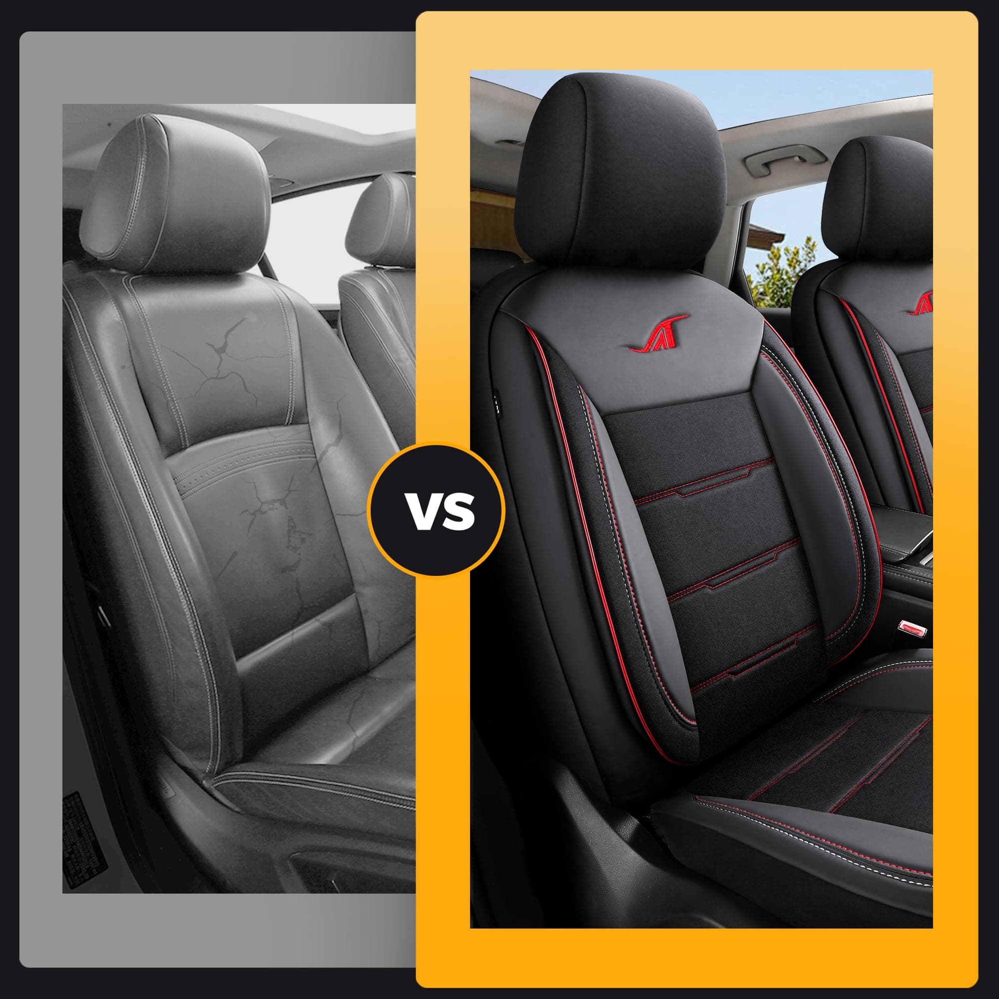 Car seat covers for Honda Jazz 1 GD | Complete set of front seats | AIE Series 4