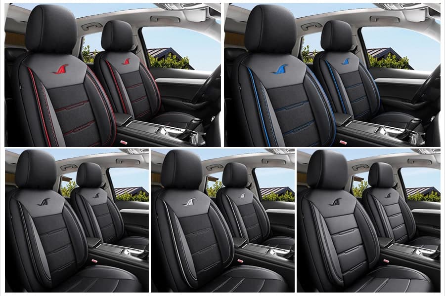 Car seat covers for Audi A7 C7 | Complete set of front seats | AIE Series