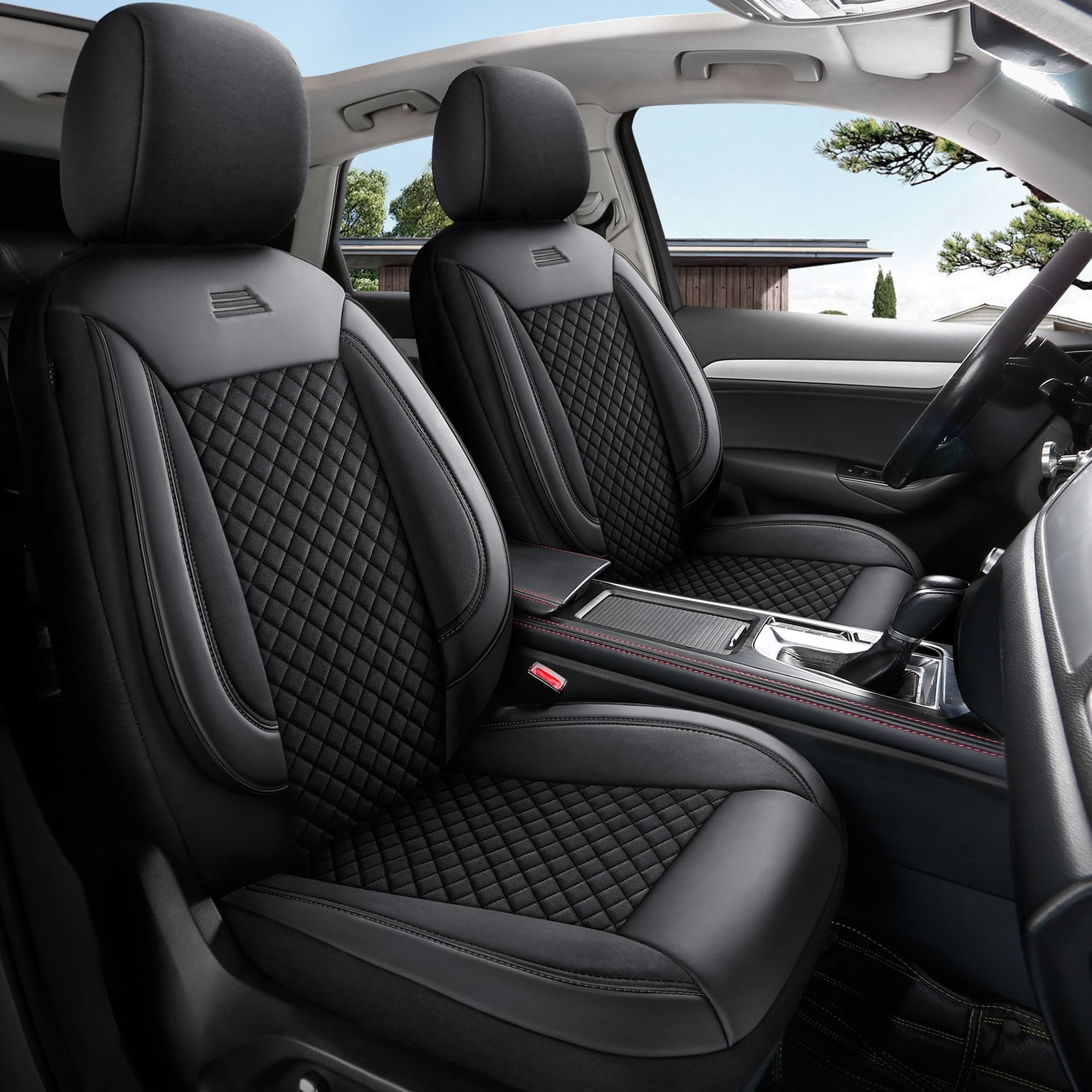 Car seat covers for Toyota Corolla E14 in pasvorm | Complete set of front seats | AIS Series 7