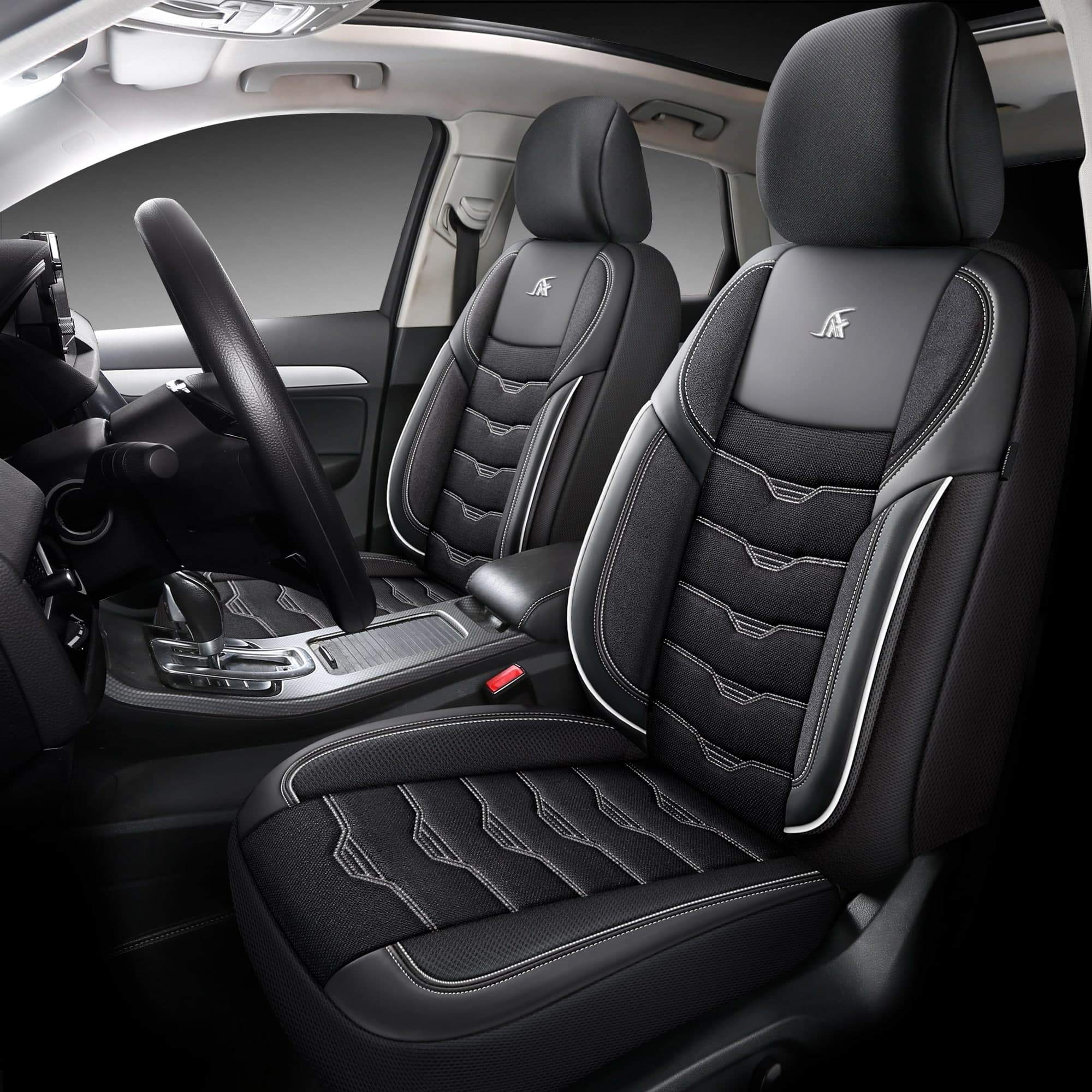 Car seat covers for Audi A3 8P | Complete set of front seats | AID Series 14