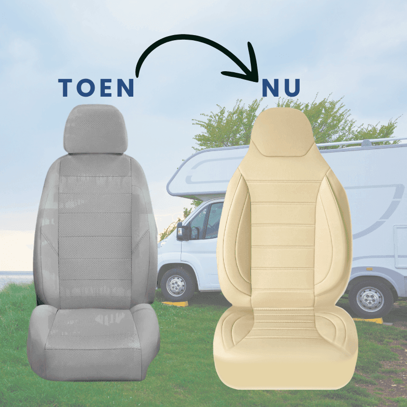 Camper seat covers for Fiat Ducato X290 | With armrest covers | Set of 2 | CBS Series 11