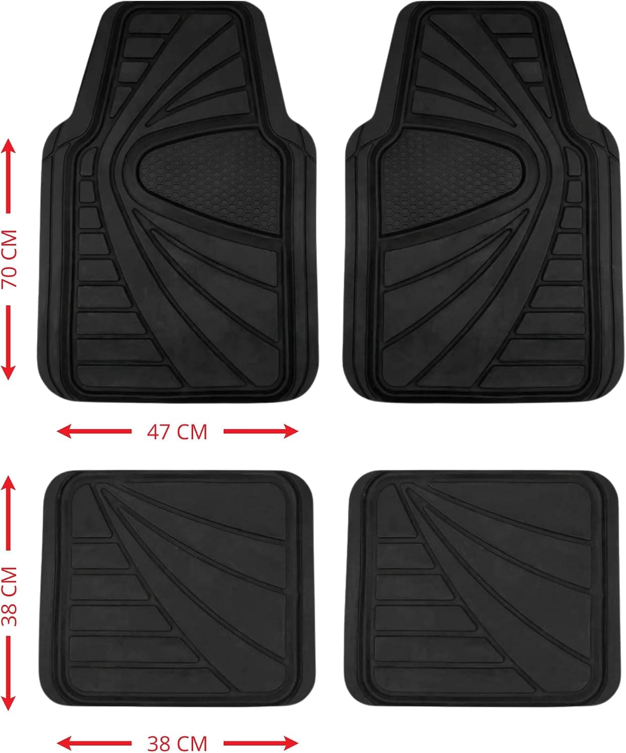 Rubber car mats – set of 4 | R Series 3