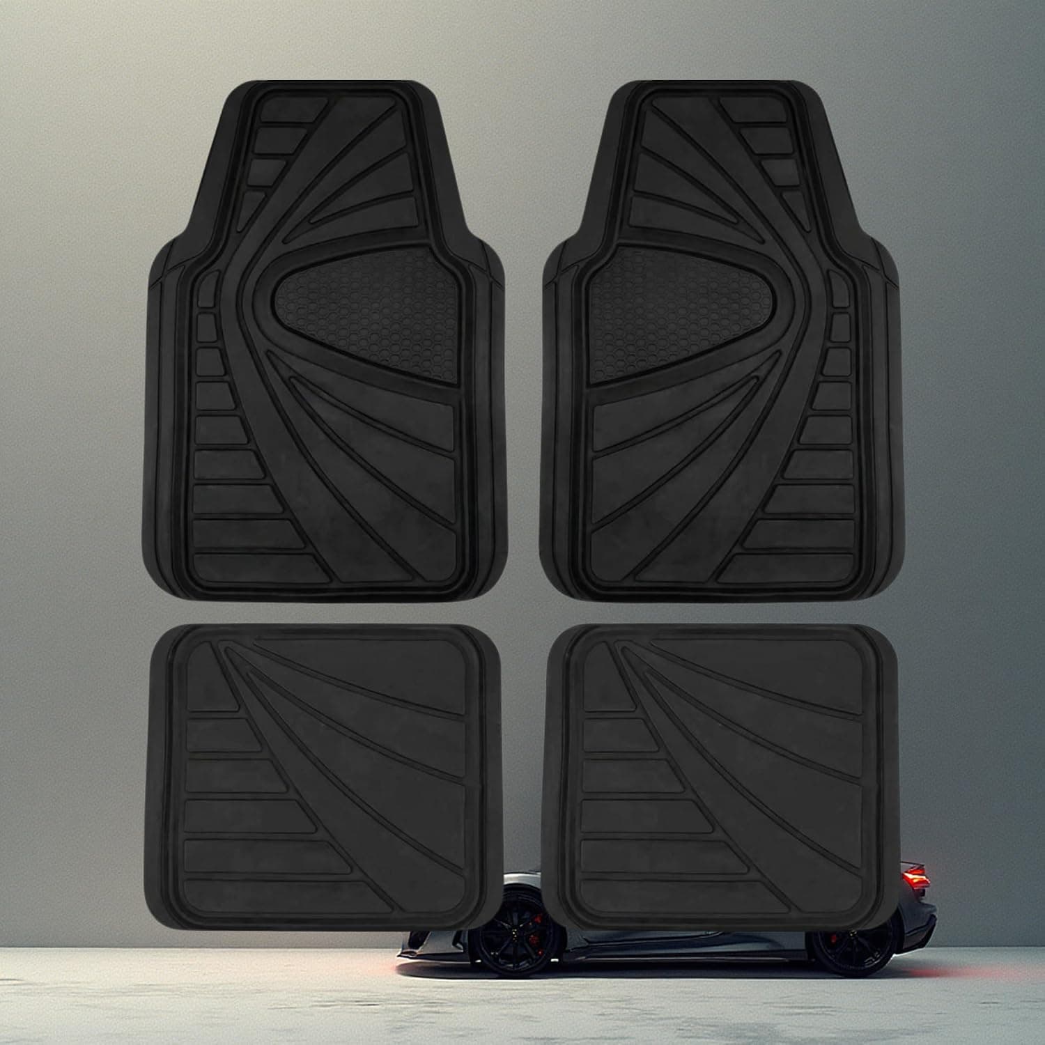 Rubber car mats – set of 4 | R Series
