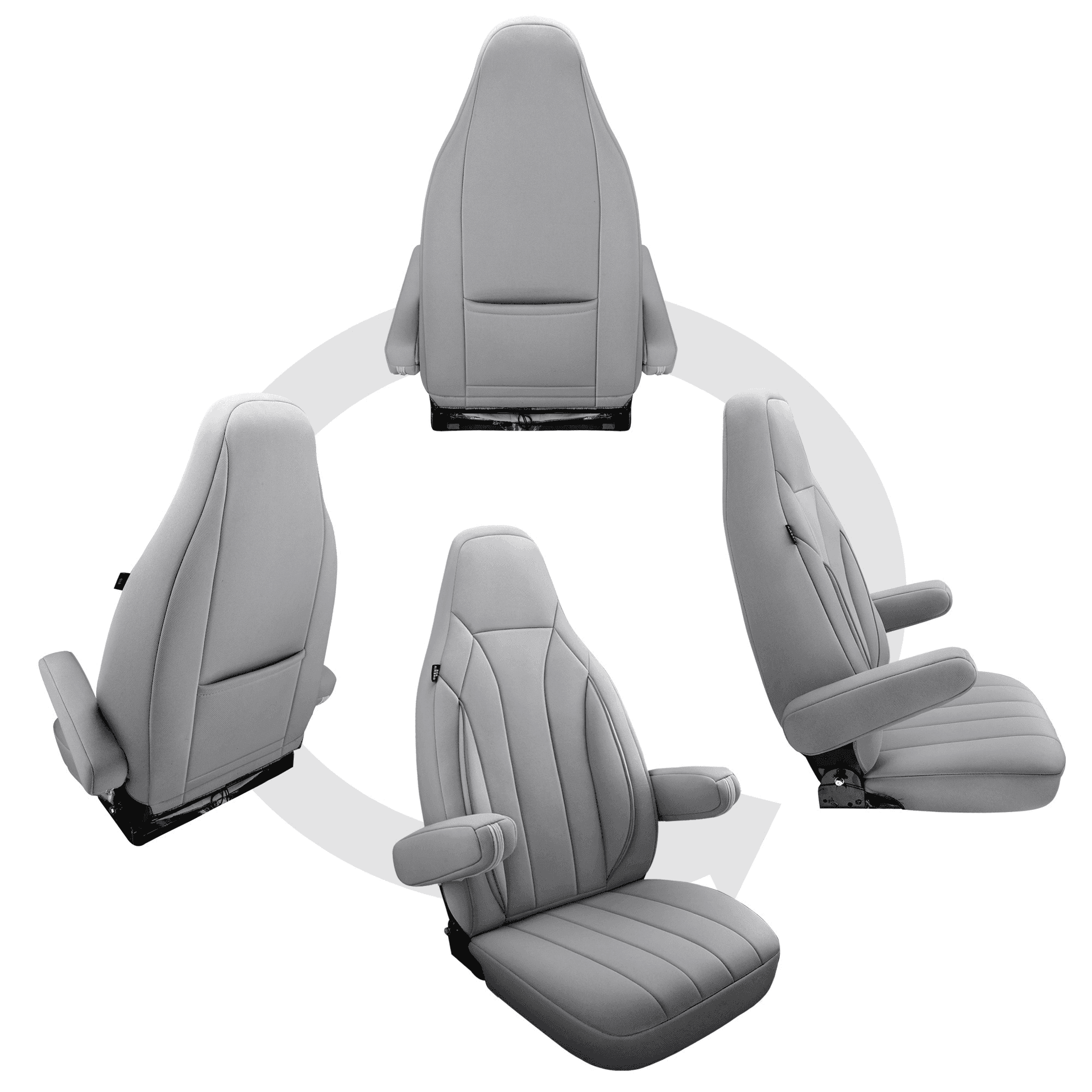 Camper stoelhoezen voor OEM Comfort/Captain | Met armleuning hoezen | Set van 2 | CIM2 Serie