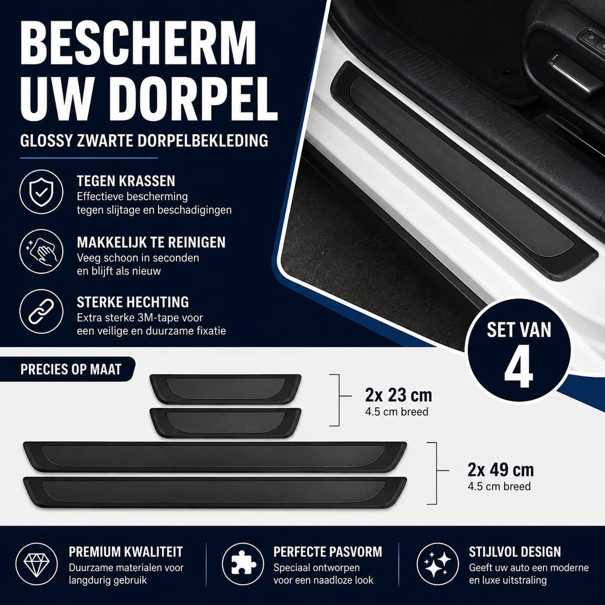Door sill protectors for the Fiat Ulysse – set of 4 | S2 Series 5