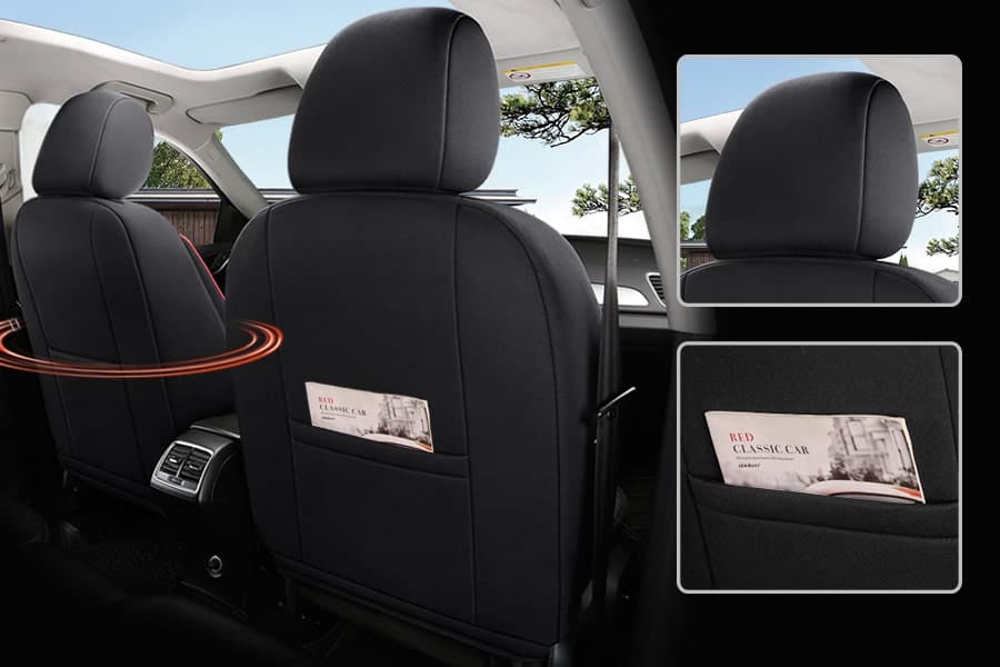 Car seat covers for Audi A8 D5 in pasvorm | Complete set of front seats | AIS Series 3